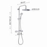 Photo of Extendable Shower Column Star Plus 00 Chrome Extendable Shower Column