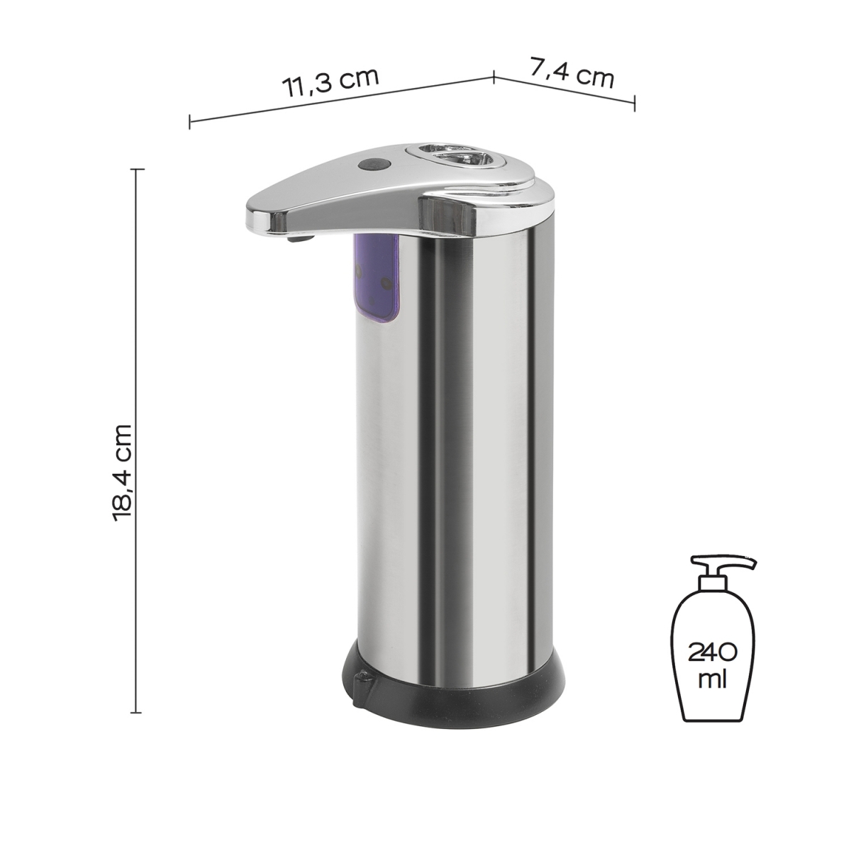 Foto de Chromis Photocell Dispenser 240Ml Desktop Chrome