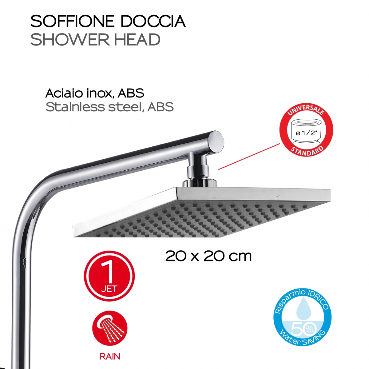 Coluna de chuveiro ajustável Fácil 05 cromado ajustável coluna de chuveiro