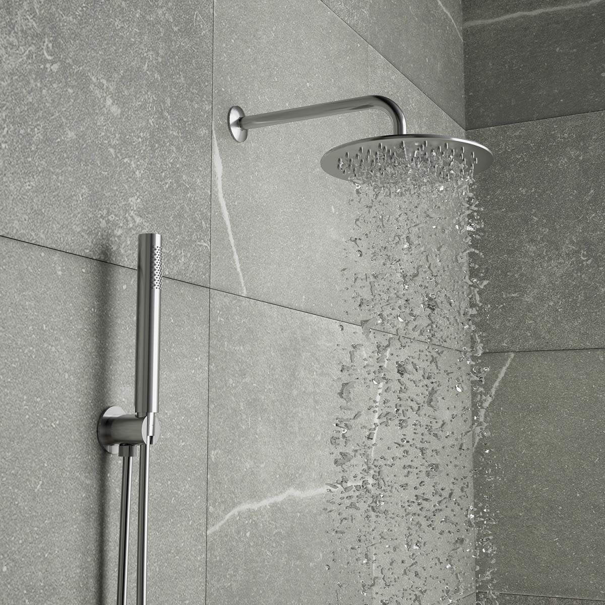 Fotos ambiente de High Pro 08 Chrome Shower set 3 peças [52544]