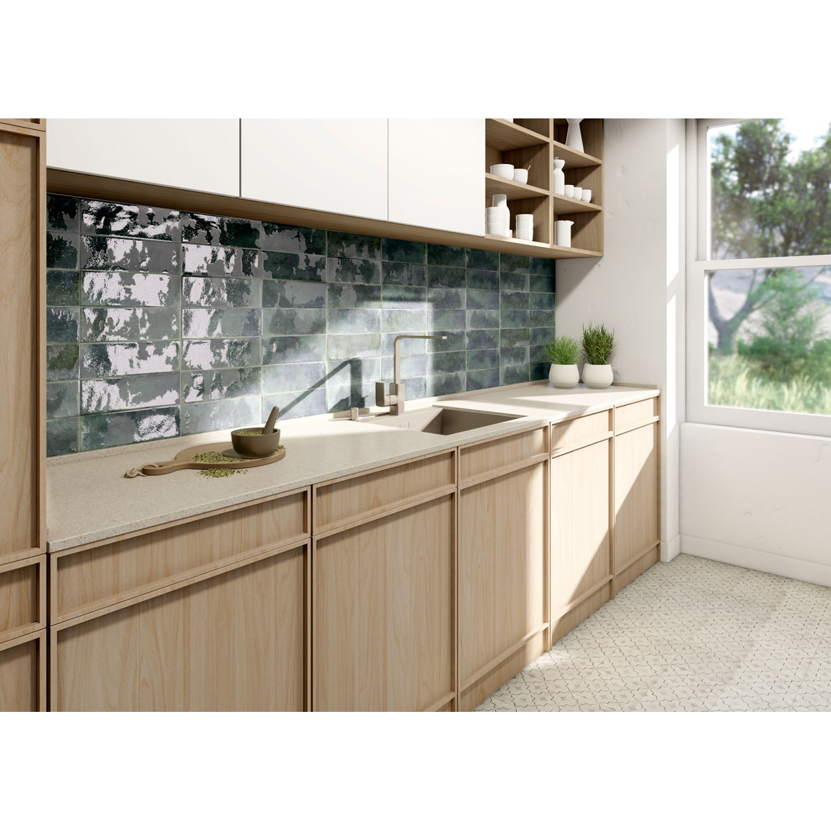 Alborán Aqua 10x30 (caja 1.02m2) ambiente  2