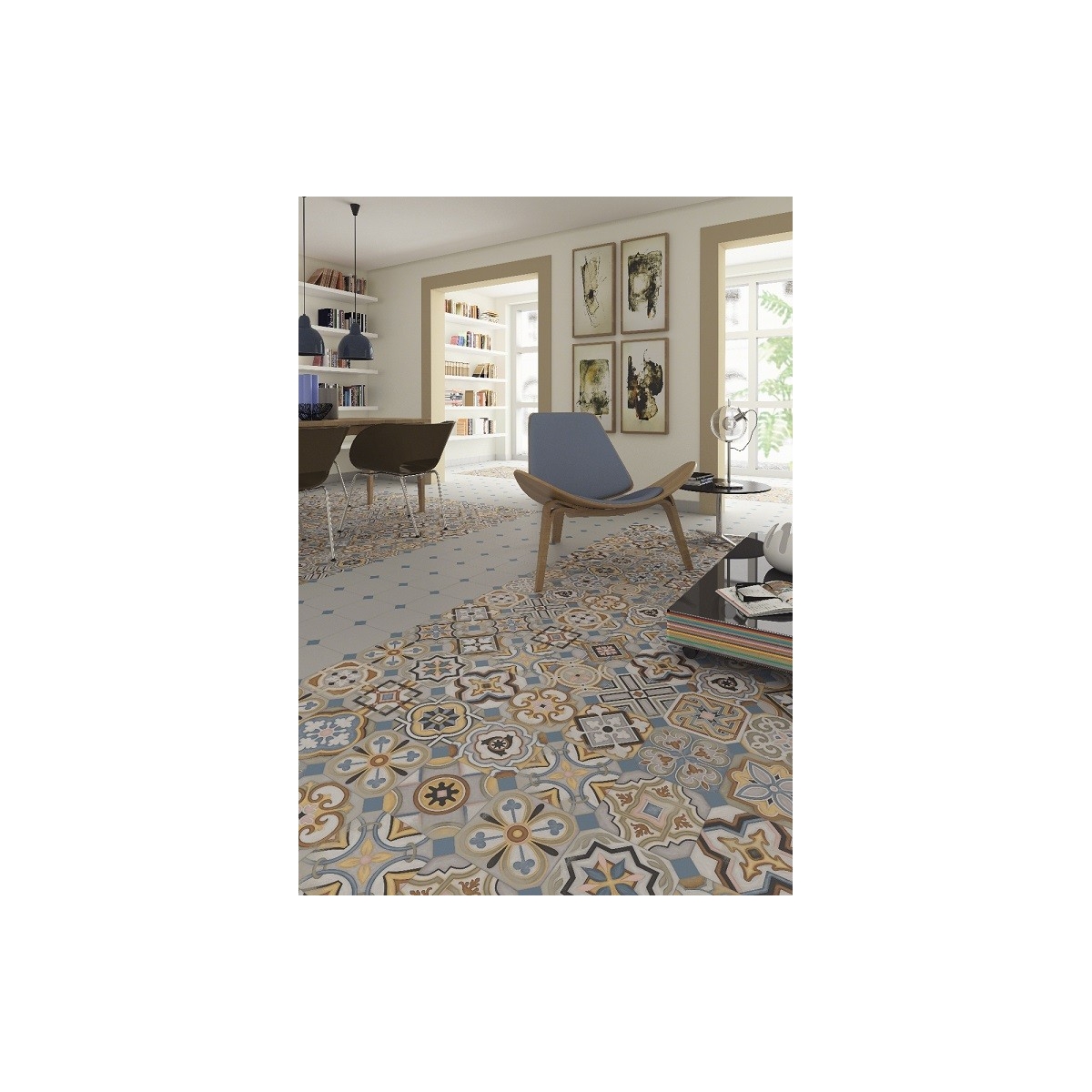 Vives Zimer Octagon Multicolor 20x20