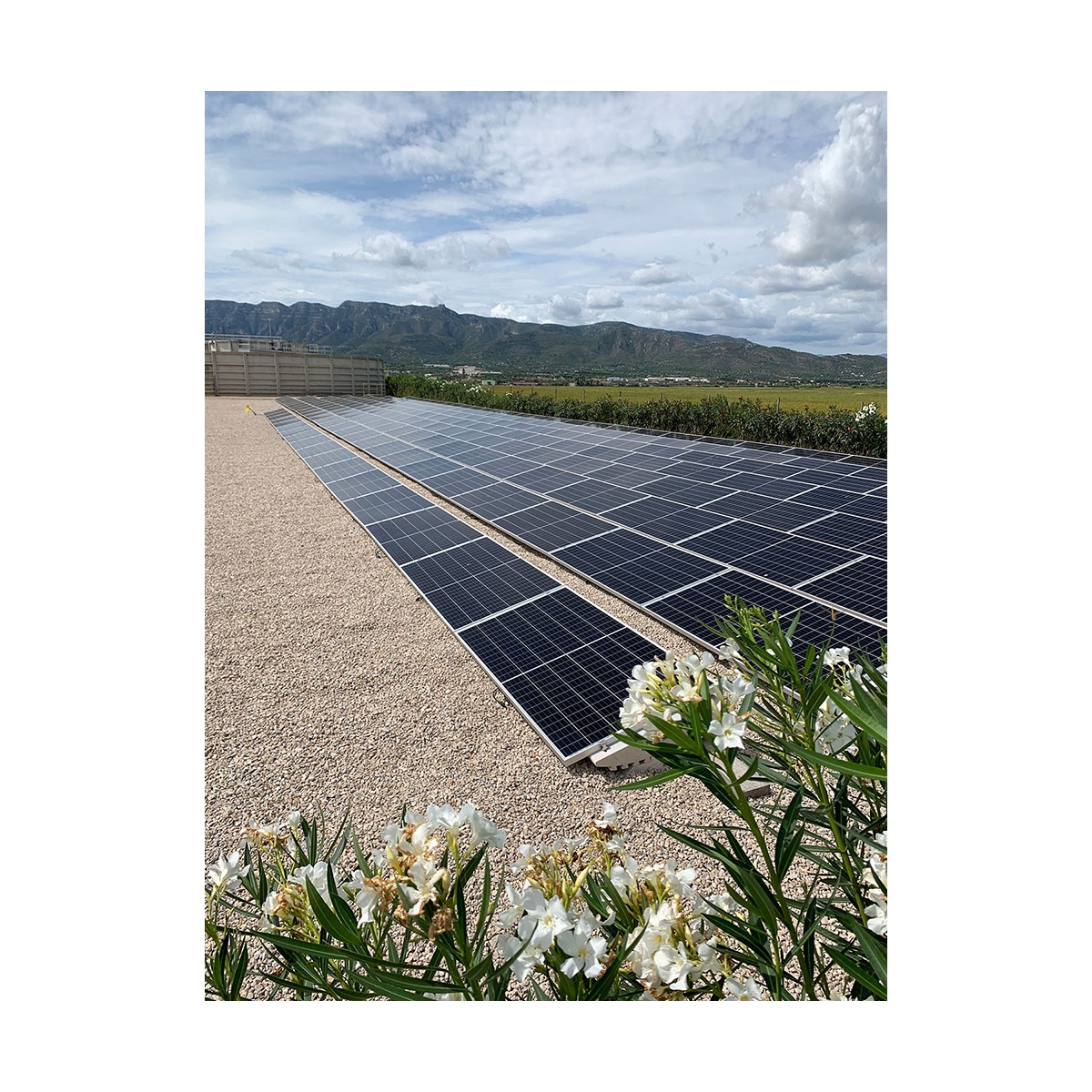 Fotografias de ambiente de suporte ajustável para painéis solares Vernisol [52726].