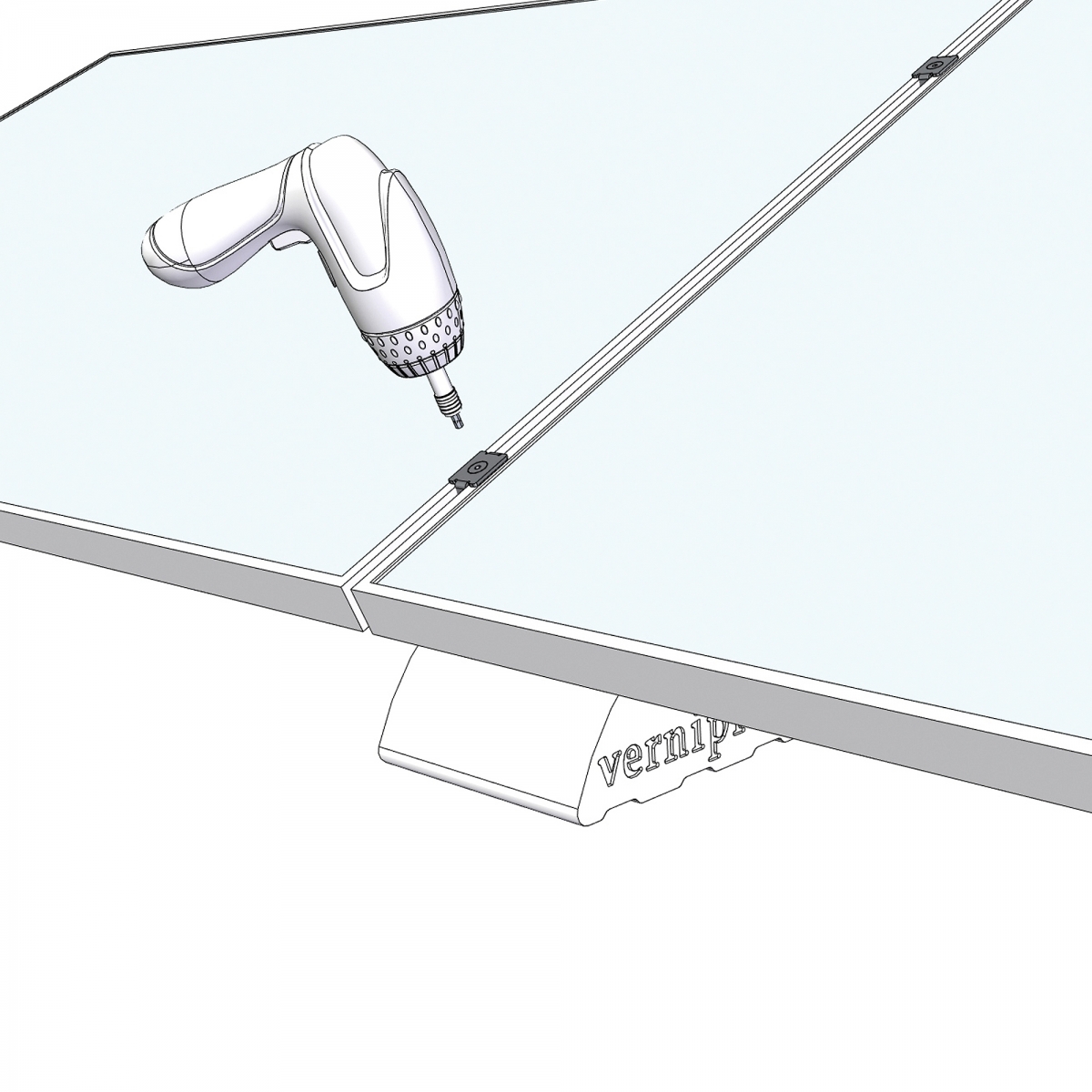 Central anchor for Vernisol 2 support