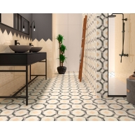 Fotos ambiente de Tarantela Lucciola Hueso 15x15 (Caja 0,95 m2) [52897]