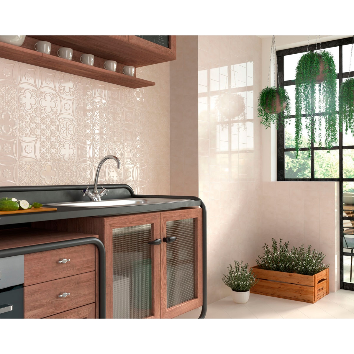 Ambiente Tarantela Lucciola Hueso 15x15 (Caja 0,95 m2)