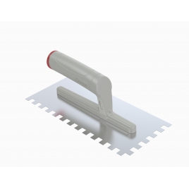 Pente de aço inoxidável com pega aberta 280 x 120 mm 10 x 10 mm
