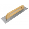 Edelstahlkelle mit geschlossenem Holzgriff 300 x 150 mm