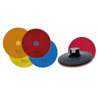 Kit de discos de polir diamantados 100 Mm - Grit 50-100-200-400