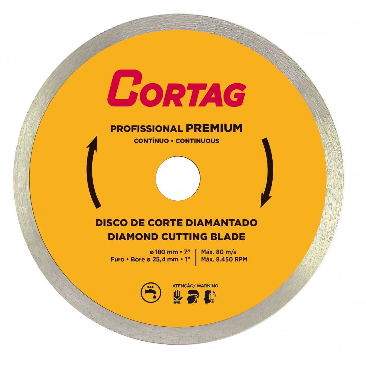 Discos De Diamante Corte Húmedo Contínuo P. Premium 180