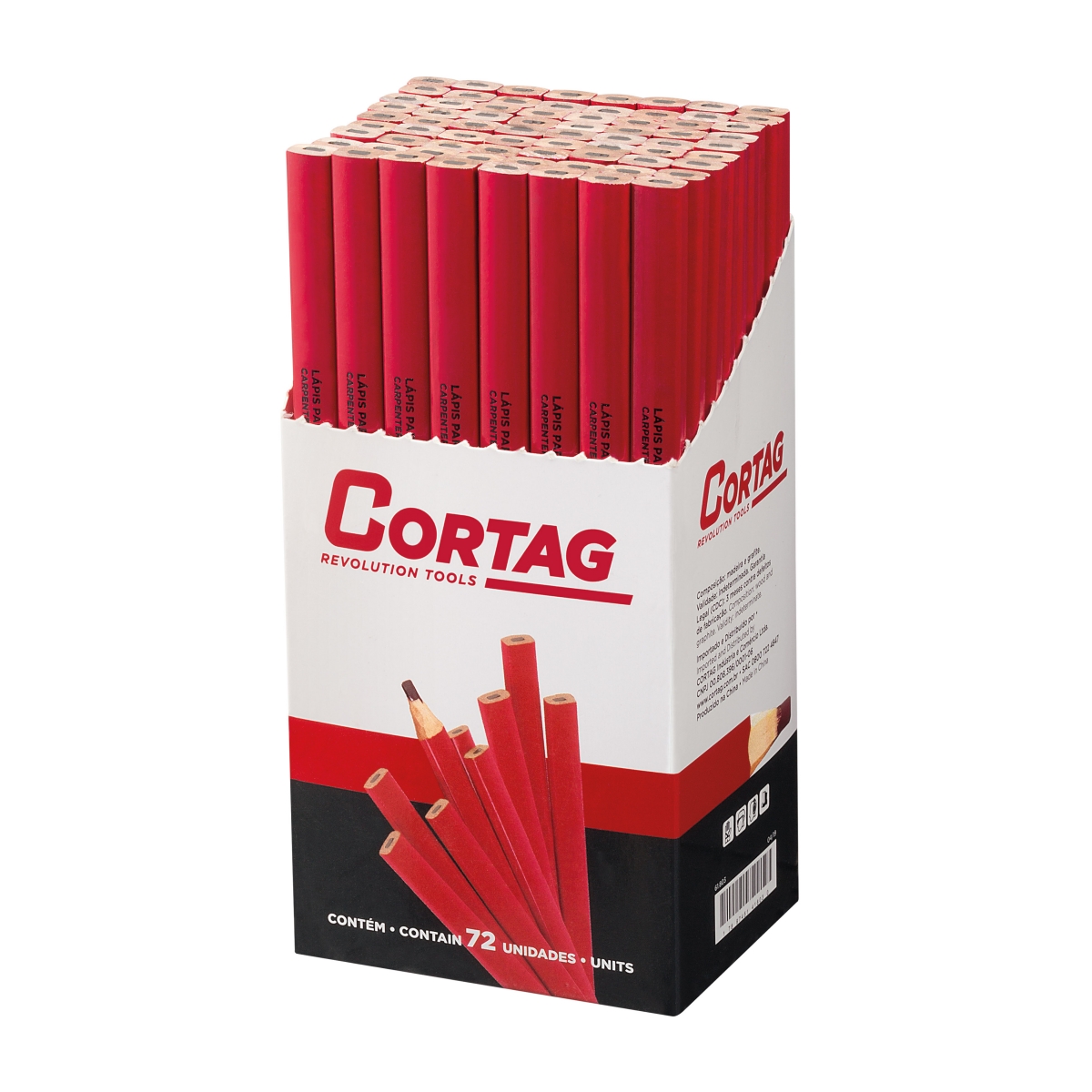 Crayon de charpentier 72 unités