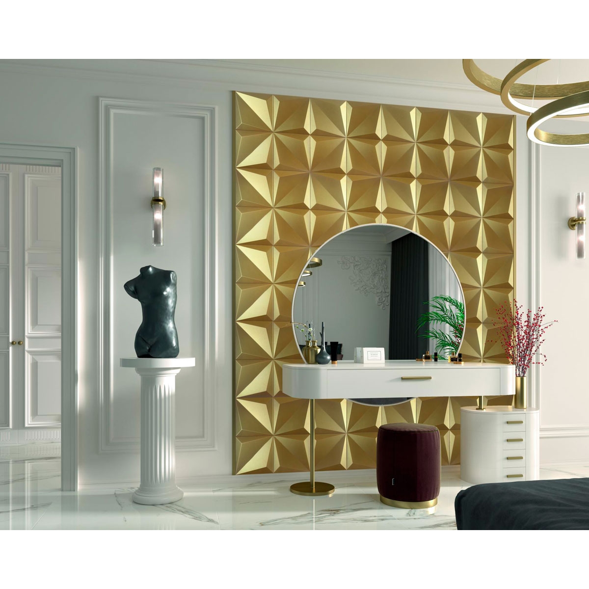 Photos d’ambiance par Shapes Multishapes Gold 25x25 (boîte 0,5 m2) [53635]