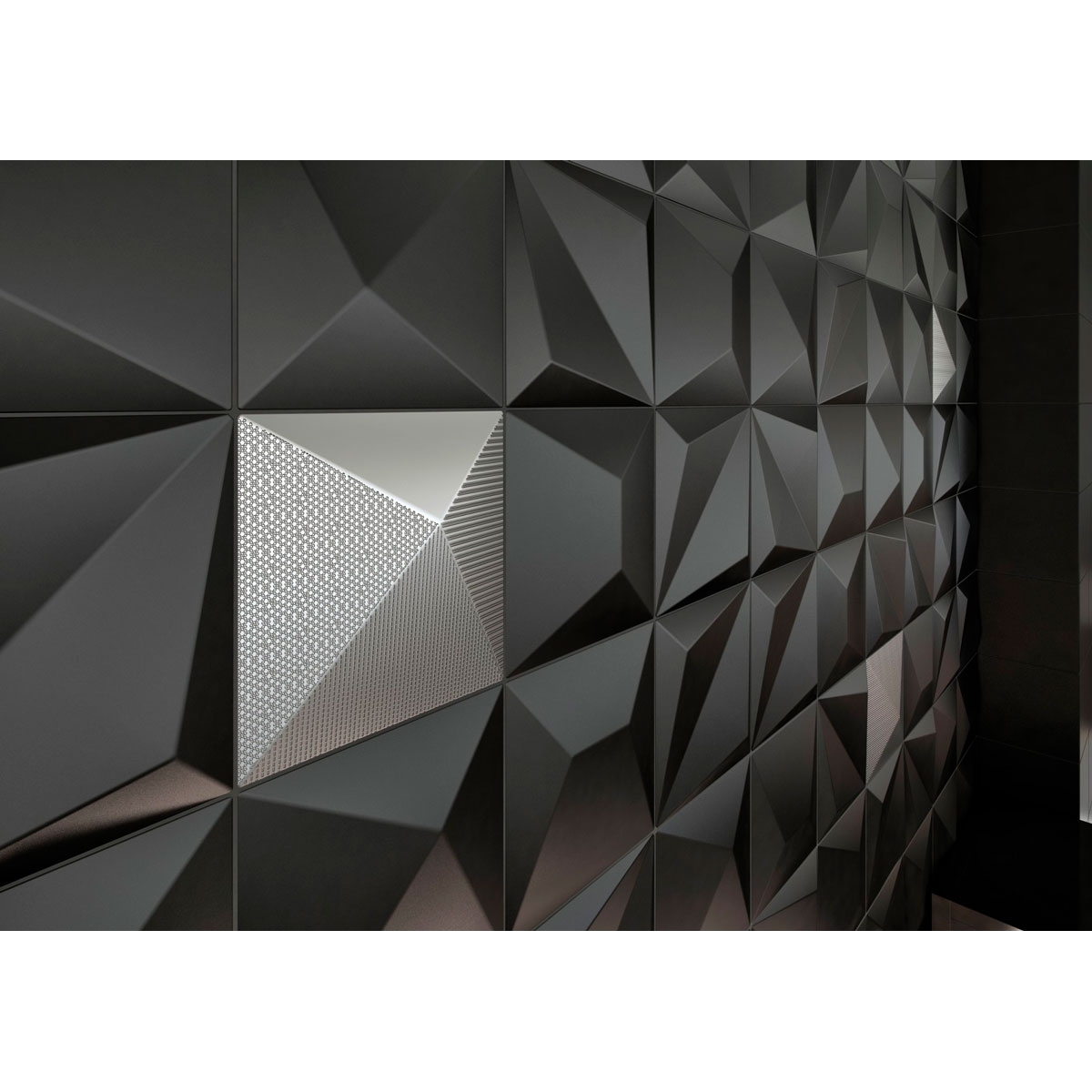 Foto von Shapes Origami Black 25x25 (Box 0,5 m²)