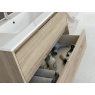 Fotos ambiente de Mueble de baño suspendido Bolton de 100 cm de ancho color Cambrian con lavabo integrado [53782]