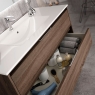 Fotografias de ambiente do móvel de casa de banho de chão Bolton 60 cm de largura Britannia cor com lavatório integrado [53855].