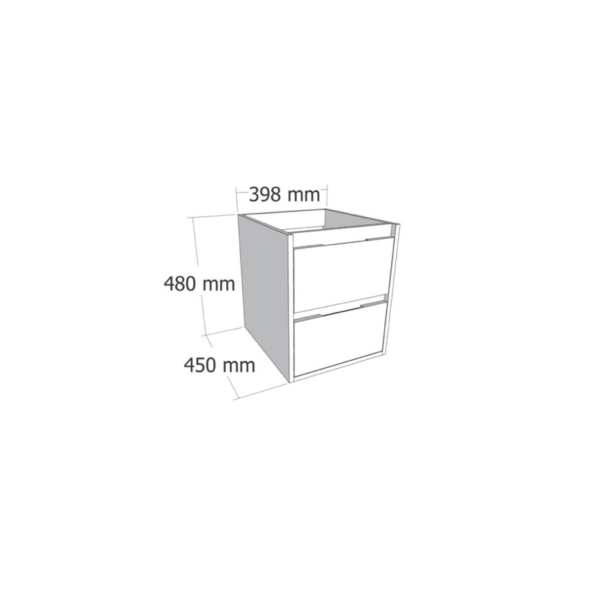 Detalle de Modulo de baño Bolton de 40 cm de ancho