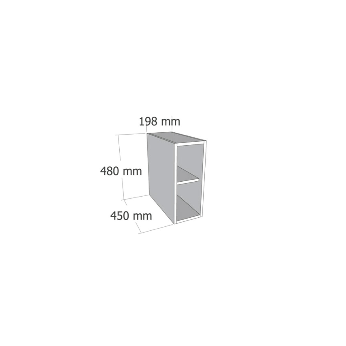 Modulo de baño Bolton de 20 cm de ancho Cambrian
