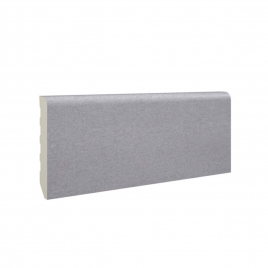 Mel Aluminium-Fußleisten aus Melamin 5x220x1 (12 Einheiten)