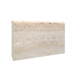 Rodapé de mármore travertino feito de melamina 7x220x1 (10 unidades)