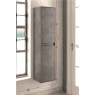 Imagem do móvel de casa de banho suspenso Dundee de 100 cm de largura na cor Cement com lavatório integrado