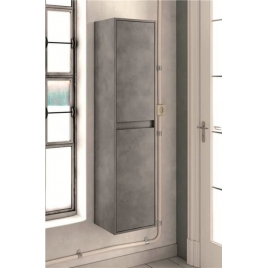 Dundee bathroom hanging column 35 cm wide Cement color