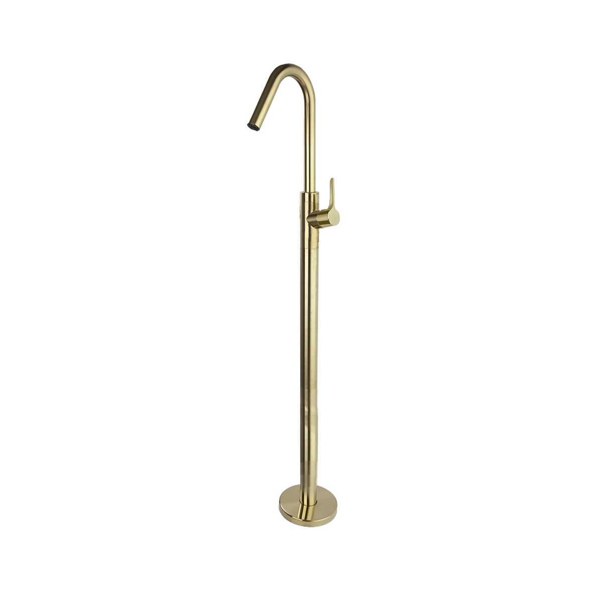 Foto des Ramón Soler Monocolumn 917602 gebürsteten goldenen Base-Column Adagio-Beckens