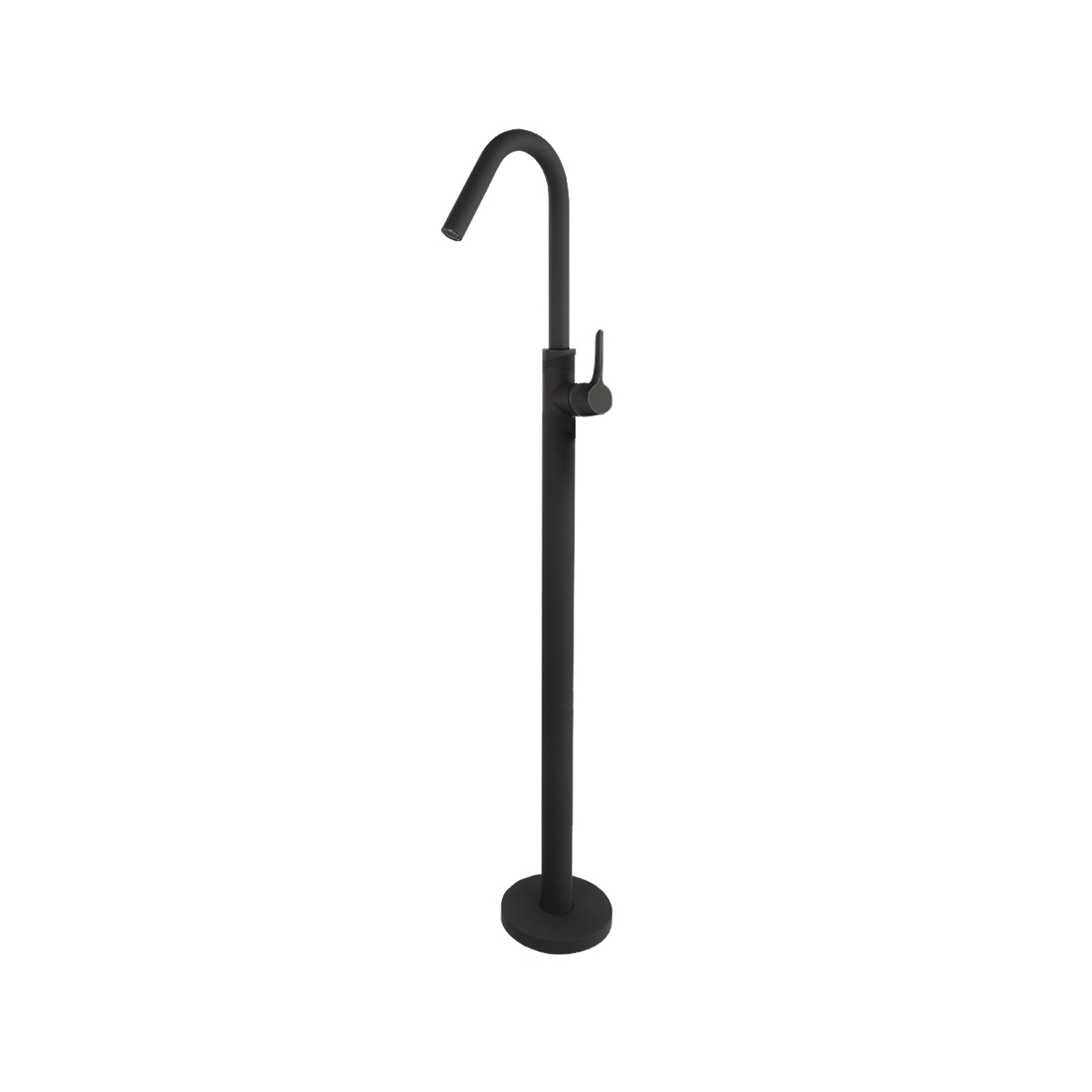Foto von Ramón Soler Monocolumn 917602 mattschwarzem Base-Column Adagio-Becken