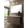 Fotos ambiente de Mueble de baño suspendido Mayorca de 80 cm de ancho color Britannia con lavabo integrado [55350]