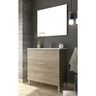 Fotos ambiente de Mueble de baño de suelo Mayorca de 80 cm de ancho color Cambrian con lavabo integrado [55421]