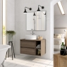 Ambient photos of Bristol 80 cm wide suspended bathroom furniture in Britannia color [55487]