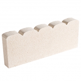 Tarragona White Curb Verniprens 20x50 (Price per unit)