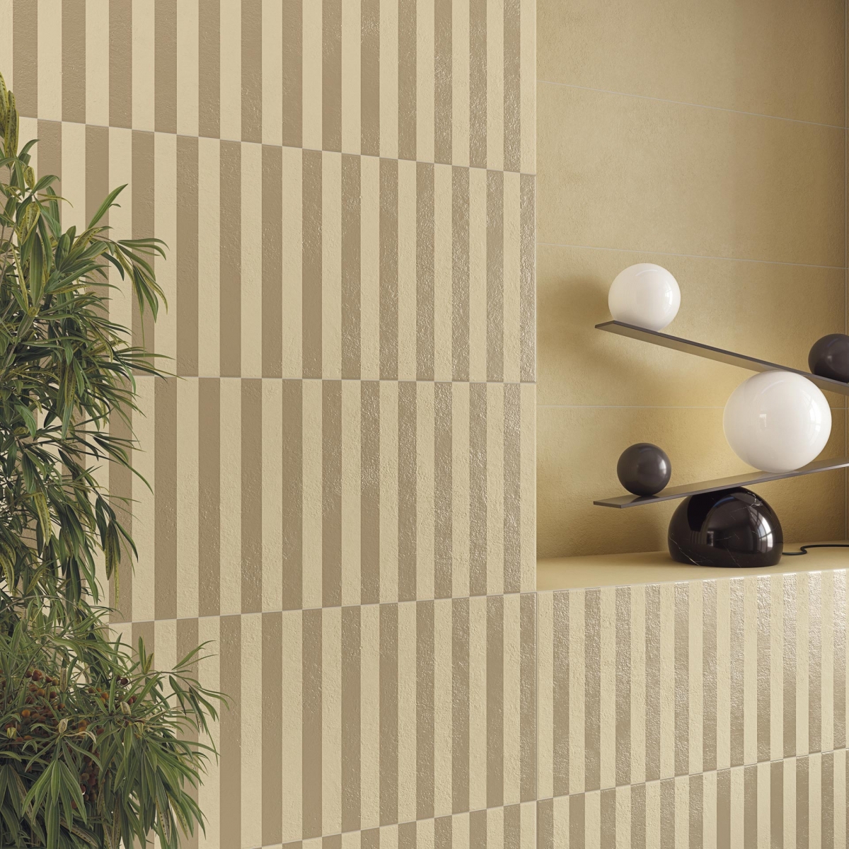 Photos d’ambiance de Ritmo-R Mustard 32x99 cm (boîte 1,58 m2) [55795]