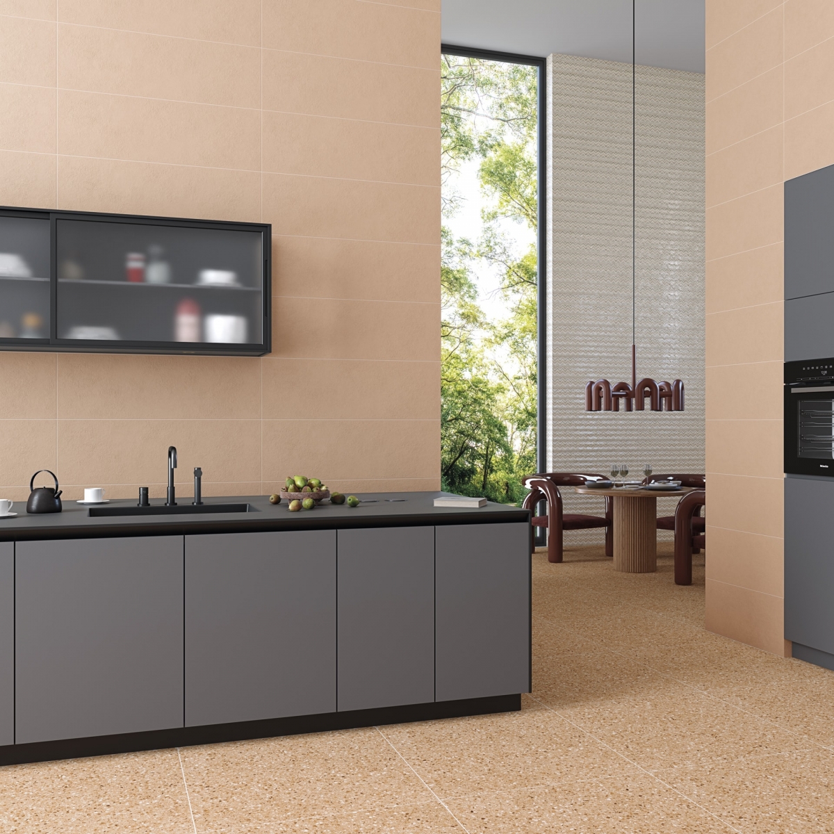 Image of Ritmo-R Reddish 32x99 cm (box 1.58 m2)