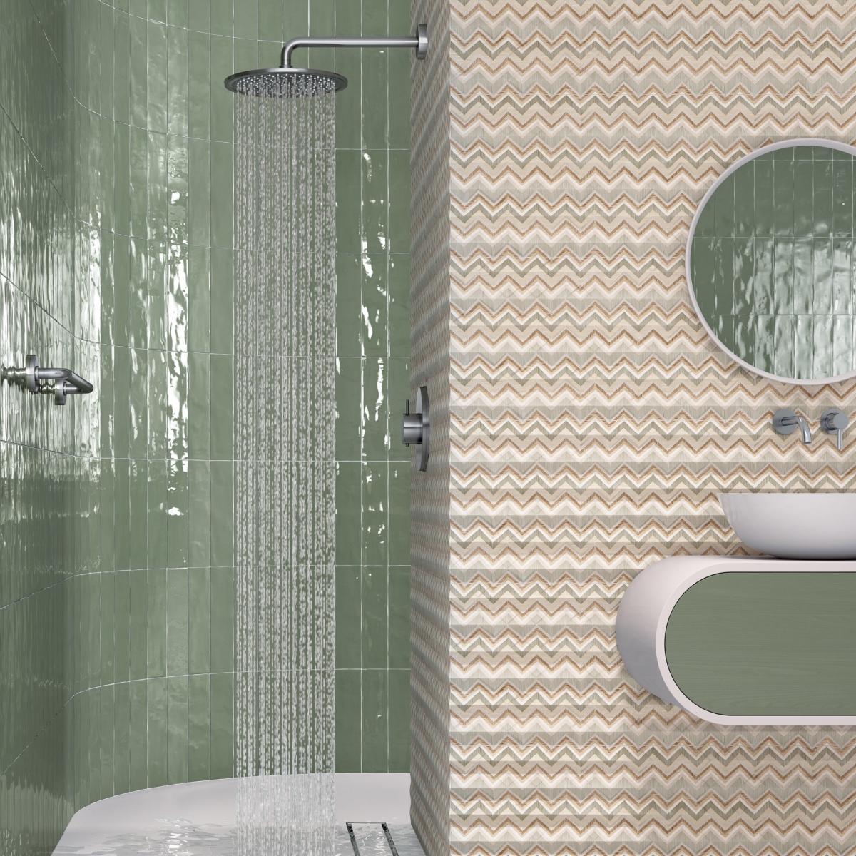 Baño con Revestimiento Calipso-R 32x99 (Caja 1.58 m2)