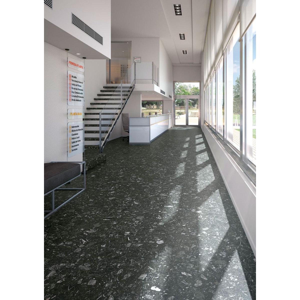 Luna-R Preto Polido 119,3x119,3 cm (caixa 1,42 m2)