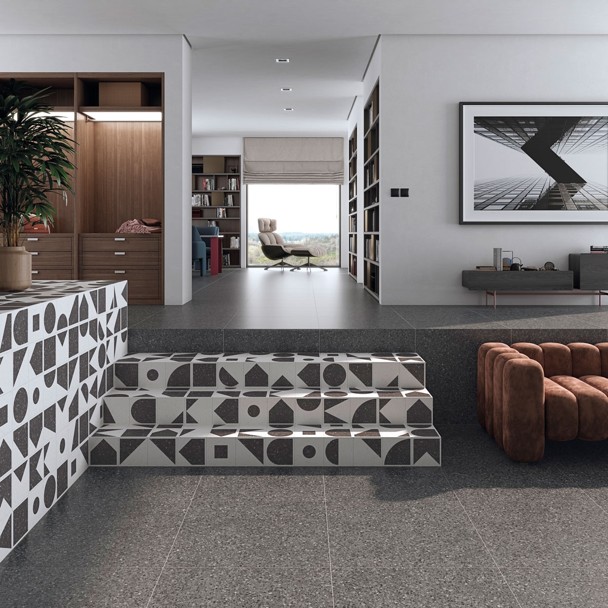 Detail von Nice-R Grey 80x80 cm (Box 1,28 m²)