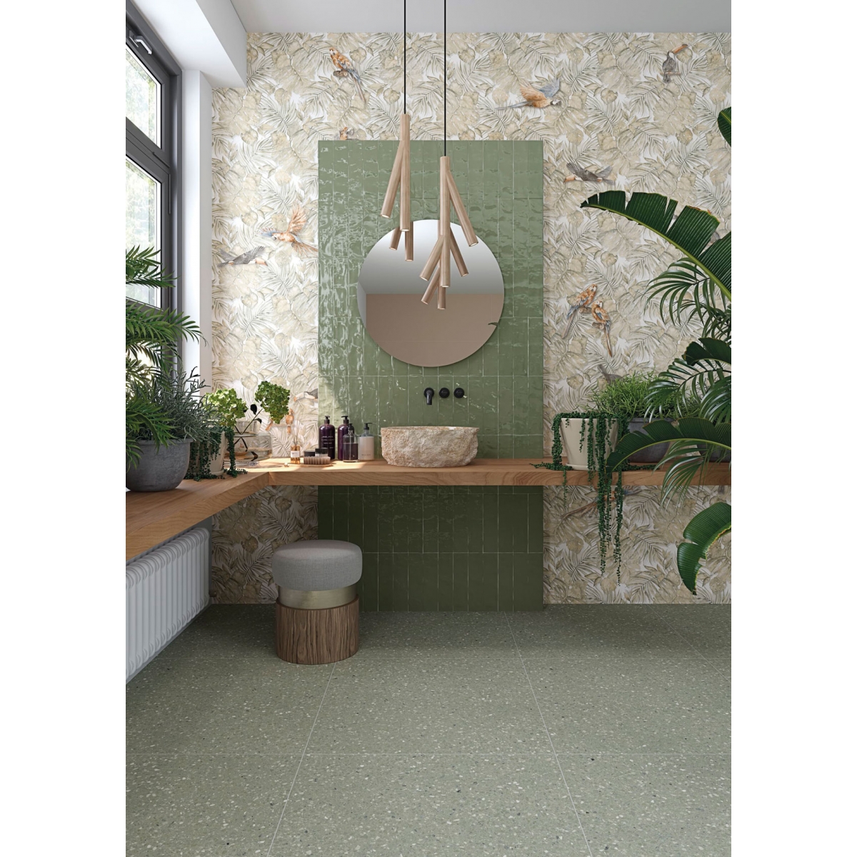 Photo of Nice-R Green Non-slip 80x80 cm (box 1.28 m2)