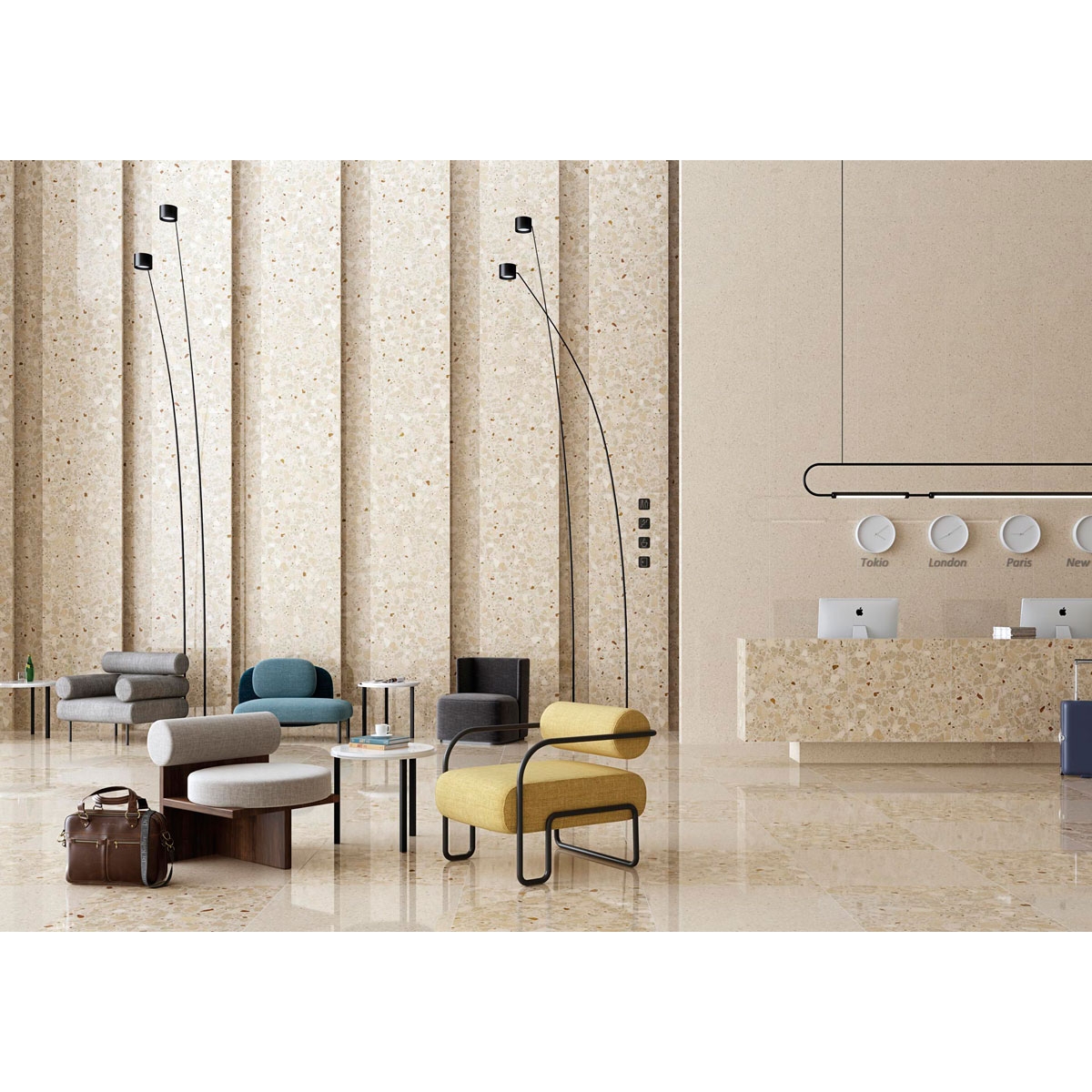 Photo de Monaco-R Beige 80x80 cm (boîte 1.28 m2)