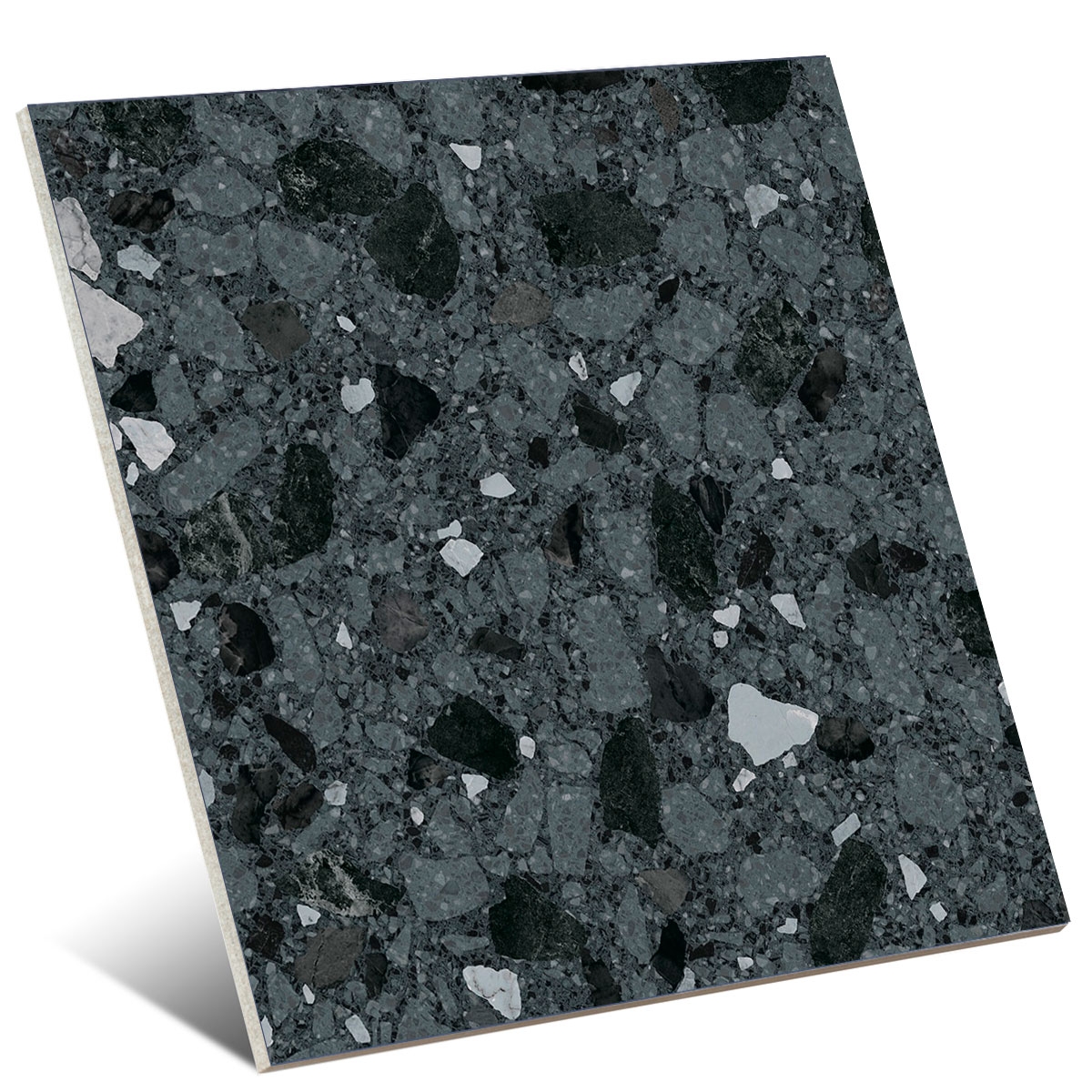 Bild des Monaco-R Schwarzen rutschfesten Modells 80x80 cm (Kasten 1,28 m²)