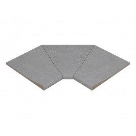 Gebogene Innenecke Iconic Grey SI3 Serie 46x46x2,6