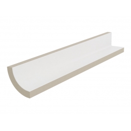 Media caña 030 interior Iconic White 31x4x4 (Precio por pieza)