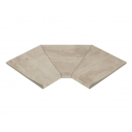 Esquina interior curva serie Mythos Dune SI3 46x46x2,6