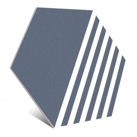 Hexa Unic Navy 23x27 ( caja 0.75m2)