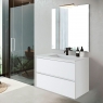 Granada 60 cm de largura branco Ada cor de parede móvel de casa de banho com lavatório integrado3