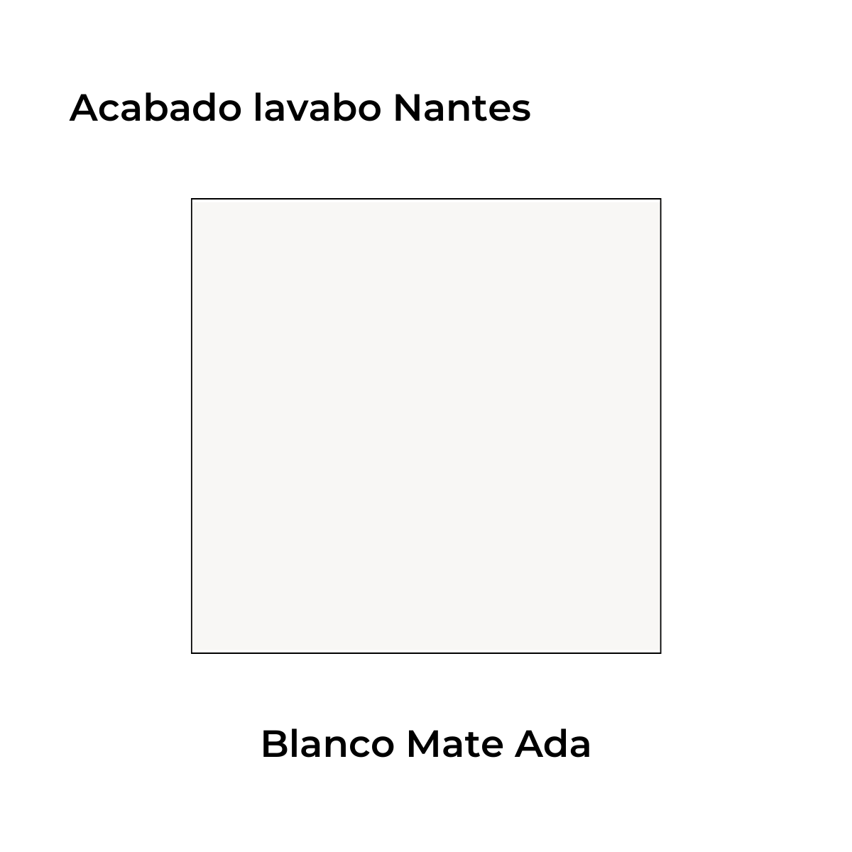 Mueble de baño suspendido Granada de 60 cm Blanco Ada de ancho color con lavabo integradoe