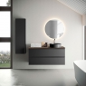 Mueble auxiliar de baño suspendido de 35 cm Modelo Granada black
