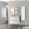 Mueble auxiliar de baño suspendido de 35 cm Modelo Granada blanco 2