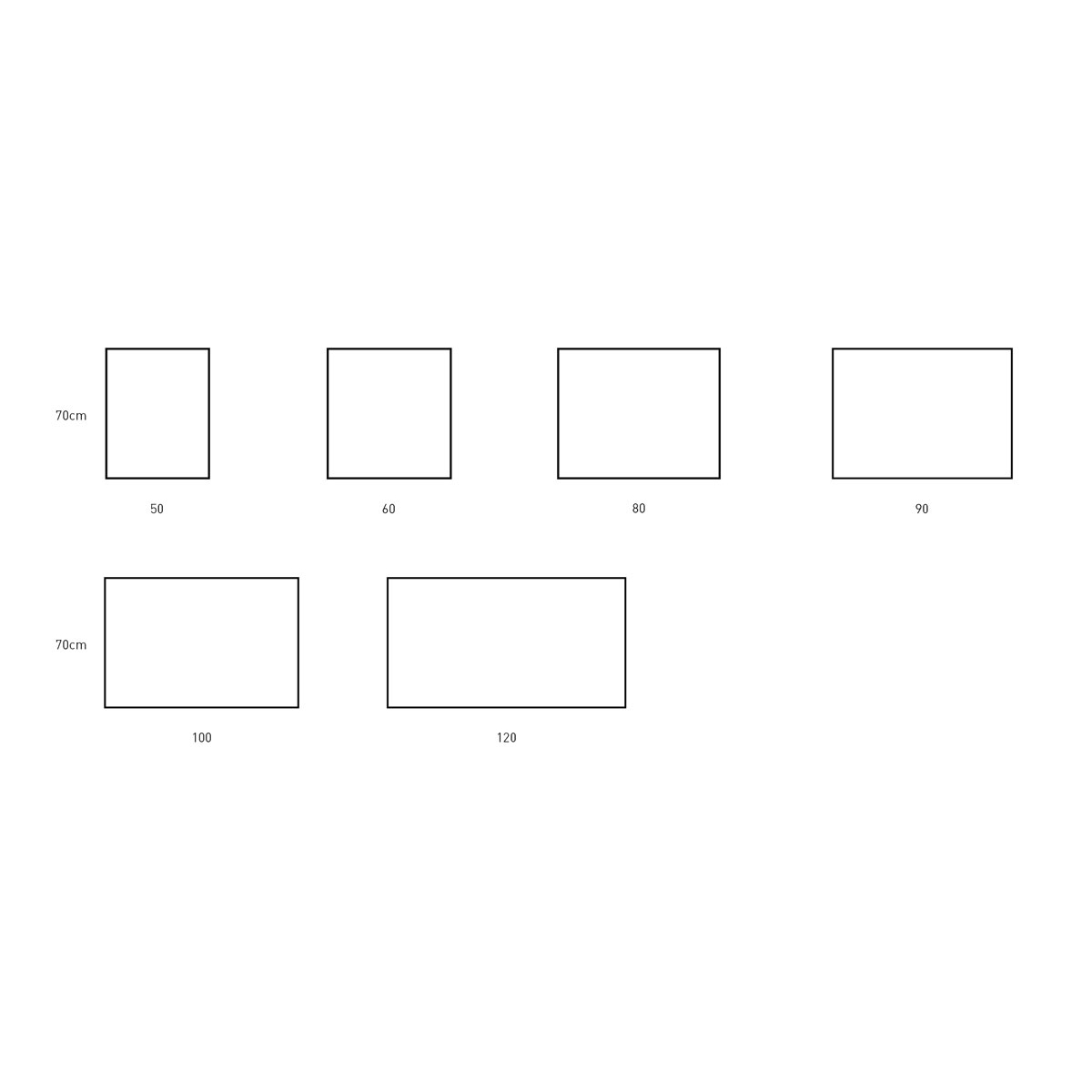 Miroir de salle de bain carré de différentes tailles Modèle Sevilla 3