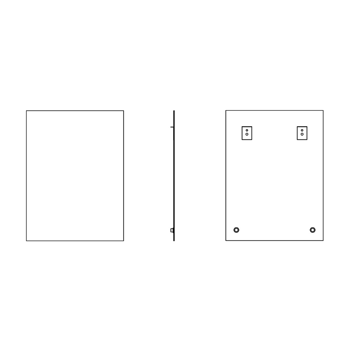 Square bathroom mirror in various sizes Model Sevilla 4