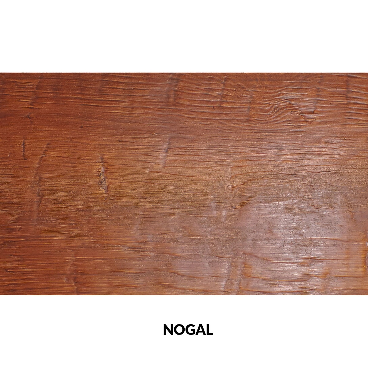 viga de madeira de imitação de nogueira 400x14,5x8 